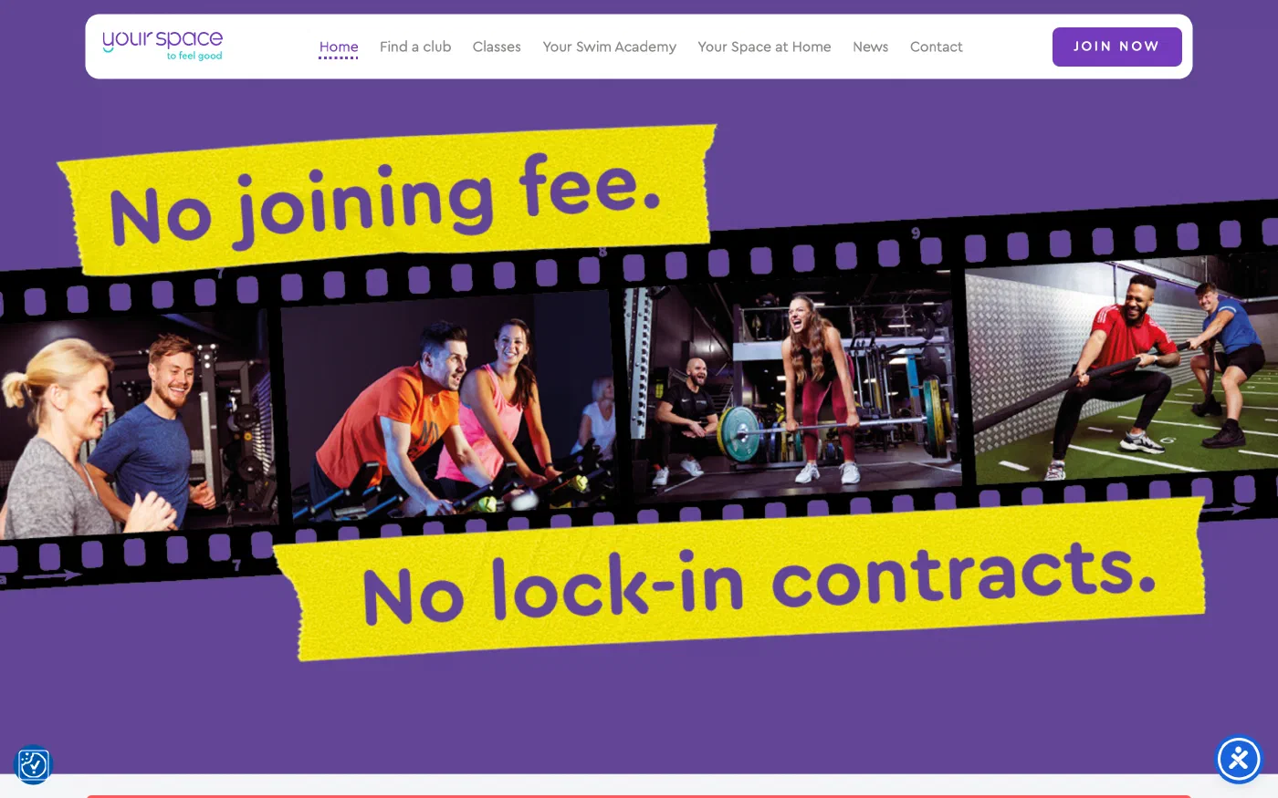 Your Space: the hub, with all ten clubs behind one club finder