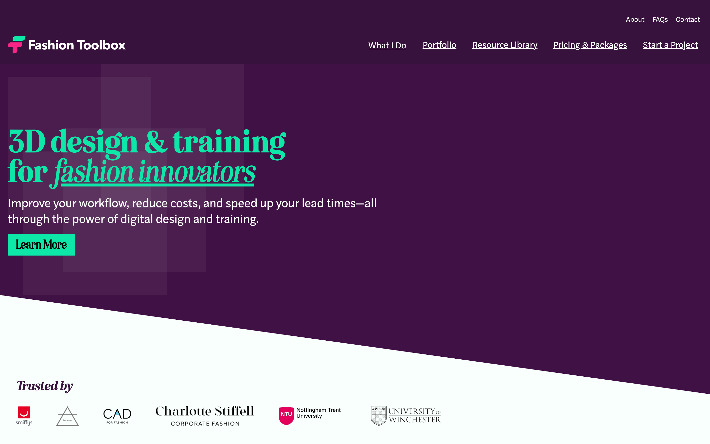 After — the custom site we designed and built, that looks and sounds like Laura