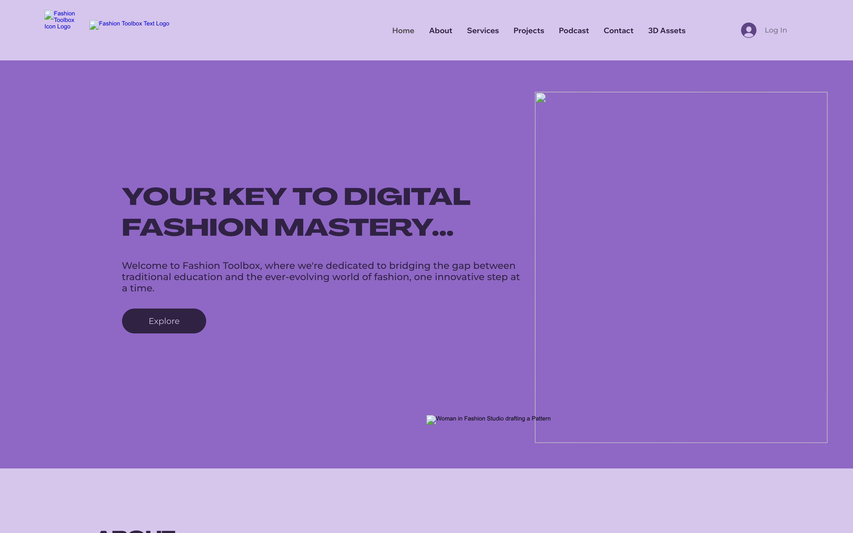 Before — the old Wix site: a generic template with vague, waffly messaging