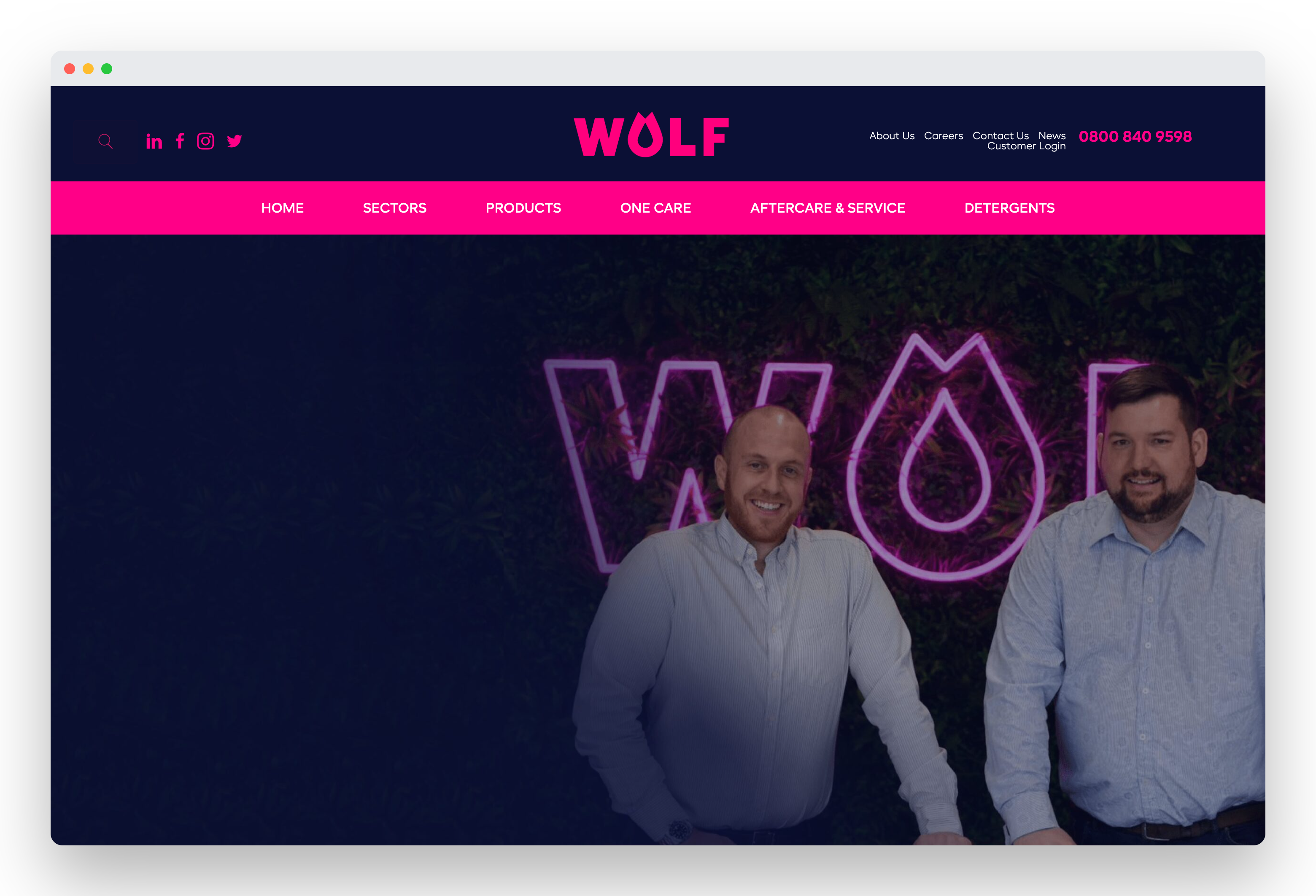 Before — the site that turned £3,000 a month of ads into zero leads